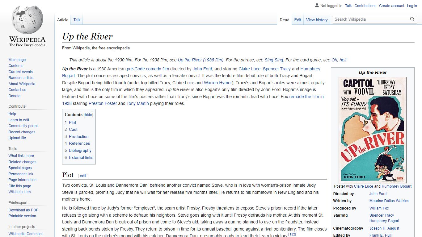 Up the River - Wikipedia